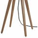 Quattro 61 inch 9 watt Natural Ash Wood and Weathered Brass Floor Lamp Portable Light